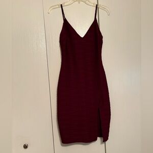 Windsor burgundy bodycon mini dress, Large